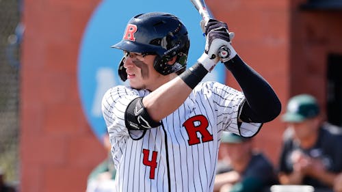 Freshman outfielder Trevor Cohen hit a clutch 3-run double in the ninth inning to help Rutgers baseball defeat Saint Joseph's yesterday. – Photo by Rich Grassle / ScarletKnights.com