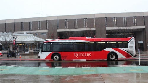  The F bus spewing smoke was due to a mechanical issue and the bus was brought back to the First Transit garage to be fixed. – Photo by Photo by The Daily Targum | The Daily Targum