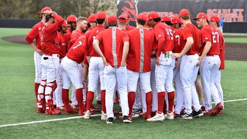 The Rutgers baseball team won 2 out of their 4 games against Hofstra and Maryland in an up-and-down week. – Photo by Tom Gilbert / ScarletKnights.com