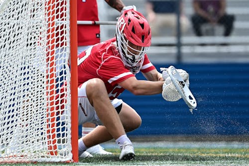 Senior goalkeeper Colin Kirst and the Rutgers men's lacrosse team will look to improve to 2-0 on the season when they face Marist at SHI Stadium.  – Photo by Ben Solomon / Scarletknights.com