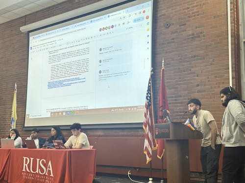 On Thursday, members of the public and the Rutgers University Student Assembly debated the passage of two bills pertaining to Islamophobia and anti-Palestinian racism, one of which passed with unanimous support.  – Photo by Arishita Gupta