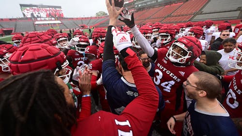 The Rutgers football team ended its spring practice with its annual Scarlet-White spring game this weekend. – Photo by Ben Solomon / ScarletKnights.com