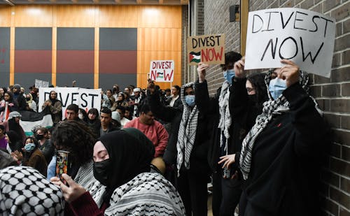 Members of the University community initiated calls for Israeli divestment, prompting Thursday's Rutgers University Student Assembly town hall to conclude earlier than anticipated. – Photo by The Daily Targum