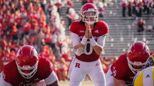 Senior quarterback Noah Vedral and the Rutgers football team have a chance to reach their first bowl game in seven years if they can defeat Maryland at SHI Stadium on Saturday. – Photo by Emma Garibian