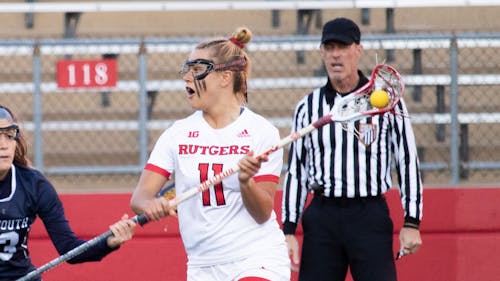Graduate student attacker Taralyn Naslonski and the Rutgers women's lacrosse team have a chance to get back on track against Wagner. – Photo by Olivia Thiel