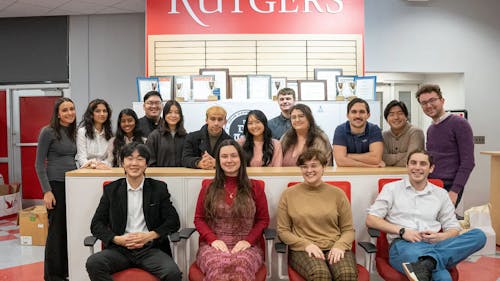 The Targum's 154th editorial board was the first fully in-person board after the coronavirus disease (COVID-19) pandemic.  – Photo by Sakina Pervez