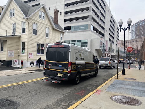 The Middlesex County Sheriff's Office assisted the Rutgers University Police Department (RUPD) in a search for explosives on the College Avenue campus. – Photo by Uriel Isaacs