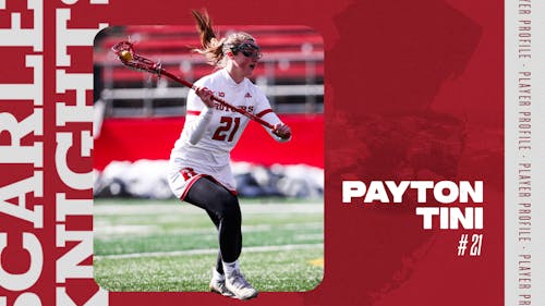 Freshman midfielder Payton Tini has made great strides for the Rutgers women's lacrosse team in her first season on the Banks. – Photo by Elliot Dong
