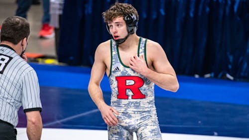 Freshman 125-pounder Dylan Shawver and the Rutgers wrestling team will take part in their next match at the Prudential Center, facing off again UNC and Hofstra.  – Photo by Scarletknights.com