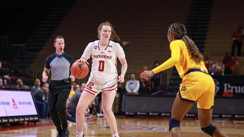 Freshman guard Jillian Huerter tallied 16 points in 30 minutes of action in the Rutgers women's basketball team's win against La Salle.  – Photo by ScarletKnights.com