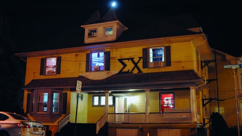 In accordance with an official memorandum signed on Nov. 13, the Rutgers chapter of Sigma Chi is no longer authorized to display the organization's letters or operate out of the fraternity house on Hardenberg Street. – Photo by Photo by Dimitri Rodriguez | The Daily Targum