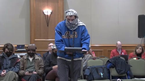 The Rutgers Board of Governors heard from pro-Palestinian speakers and moved most of the following agenda items to the consent agenda at the Board meeting at the Campus Center at Rutgers—Camden on Thursday. – Photo by Courtesy of the Rutgers Board of Governors