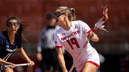 Senior attacker Jenna Byrne will look to contribute to more goals via assists when women's lacrosse takes on Princeton today. – Photo by ScarletKnights.com