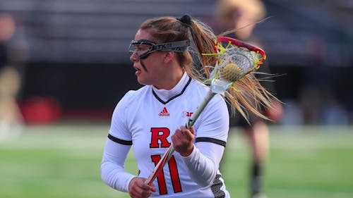 Graduate student attacker Taralyn Naslonski and the No. 14 Rutgers women's lacrosse team look to win their final regular season home game on Saturday. – Photo by null