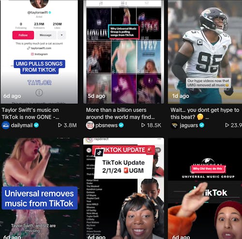 Universal Music Group (UMG), one of the biggest music conglomerates in the world, recently removed its artists' songs from TikTok, sending the platform into a tailspin. – Photo by TikTok