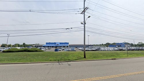 The testing site will be located at the New Jersey Motor Vehicle Commission Kilmer Inspection Station in Edison, New Jersey. It will be open only to residents of Middlesex County with valid appointments. – Photo by Google Maps