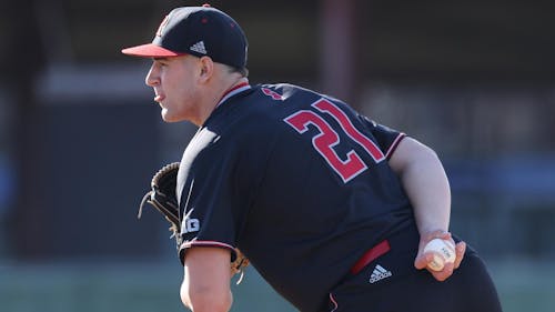 The relief work of sophomore pitcher Sam Bello helped the Rutgers baseball team defeat Minnesota on Friday on the program's way to a sweep, improving its record to 5-1 in Big Ten play. – Photo by Thomas Shea / Scarletknights