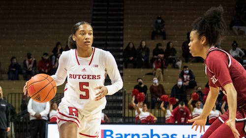 Graduate student guard Victoria Morris' 14 points were not enough to push Rutgers women's basketball past Ohio State. – Photo by Olivia Thiel