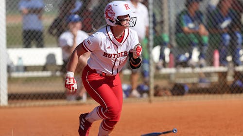 Junior infielder Payton Lincavage and the Rutgers softball team broke their losing streak in yesterday's win over Penn State. – Photo by Mike Carlson / Scarletknights