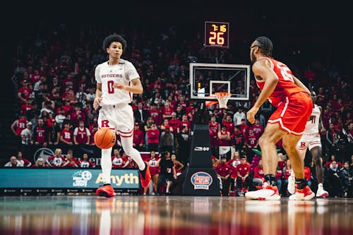 The Rutgers men's basketball team will look to sophomore guard Derek Simpson to make an impact in its games against Georgetown and Howard. – Photo by Evan Leong