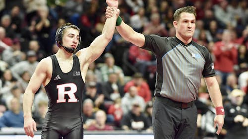 Junior 125-pounder Dean Peterson of the Rutgers wrestling team was named the No. 9 seed ahead of the Big Ten Championships in College Park, Maryland, this weekend.  – Photo by Ashley Caldwell