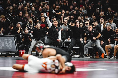 The Rutgers wrestling team has an important week ahead, as it will first take on in-state rival Princeton before going up against Buffalo. – Photo by Sarah Snyder / Scarletknights.com