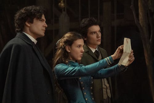 Henry Cavill, Millie Bobby Brown and Louis Partridge appear in Netflix's "Enola Holmes 2," proving once again how much a strong cast can lend to a movie's success. – Photo by Netflix / Twitter