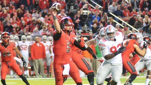 Sophomore quarterback Chris Laviano expects Rutgers to bring the same  fire it had two weeks ago at Indiana into Wisconsin. – Photo by Photo by Dimitri Rodriguez | The Daily Targum