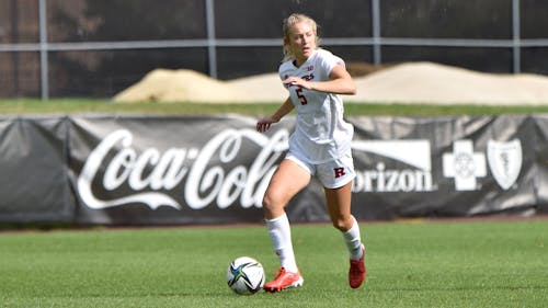 Sophomore midfielder Becci Fluchel collected an assist in the Knights' win over Arkansas.  – Photo by Samantha Cheng