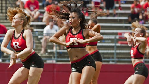The Rutgers University dance team performs at the Sept. 6 football game against Howard University. – Photo by Photo by Dennis Zuraw | The Daily Targum
