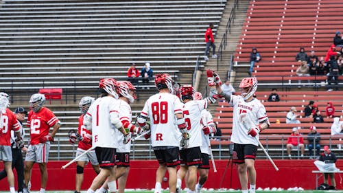 The Rutgers men's lacrosse team will be looking for its first Big Ten win of 2024 against Michigan on Sunday night. – Photo by Christian Sanchez