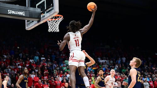 Sophomore center Clifford Omoruyi is 1 of 2 remaining starters from the Rutgers men's basketball team as the program's roster is primed to change with the graduation of five seniors. – Photo by Rutgers Basketball / Twitter