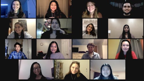 The members of the newly inducted 153rd editorial board said they were eager to take over their roles and continue The Daily Targum's legacy. – Photo by Kelly Carmack / Photo Editor