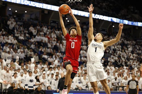 Freshman guard Derek Simpson was instrumental in the Rutgers men's basketball team's come-from-behind victory over Penn State. – Photo by ScarletKnights.com