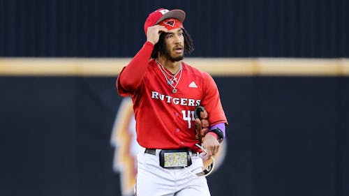 Junior infielder Josh Kuroda-Grauer had two hits and two runs in the Rutgers baseball team's 7-2 home win over Wagner on Tuesday night. – Photo by @RutgersBaseball / X
