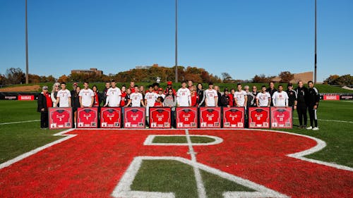 The Rutgers men's soccer team had a bittersweet Senior Day, honoring many important players in the program but losing a close 1-0 game to UCLA. – Photo by Rutgers Men's Soccer / Twitter
