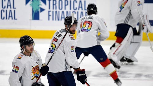 While players will be allowed to display pride tape on the ice, the NHL still will not let its players express support for the LGBTQ+ community through their jerseys or other apparel. – Photo by @nypost / X.com