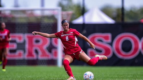 Sophomore forward Kylie Daigle and the Rutgers women's soccer team look to defend their perfect record as Big Ten play begins, opening their conference slate against Ohio State. – Photo by Scarletknights.com