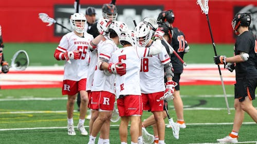 The Rutgers mens lacrosse team could not get anything going on offense against Princeton on Sunday. – Photo by Rich Graessle / Scarletknights.com