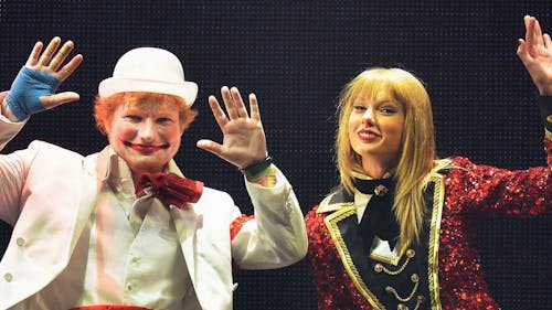 Long-time collaborators Ed Sheeran and Taylor Swift have another hit on their hands with the remix of "The Joker and the Queen." – Photo by Ed Sheeran HQ / Twitter