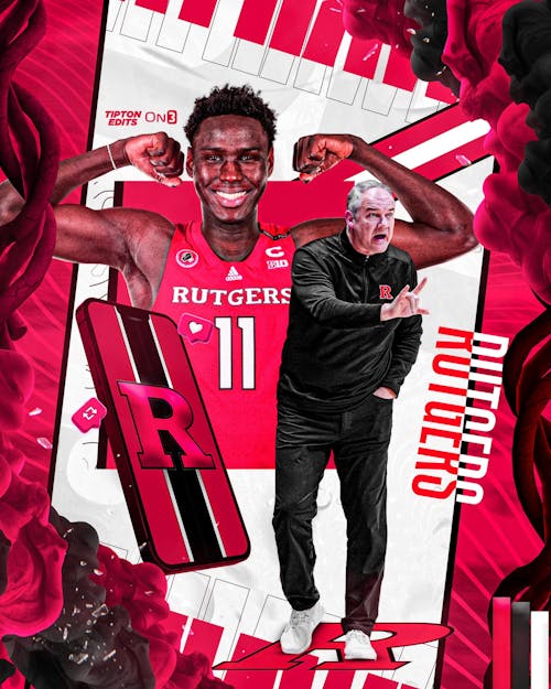 Head coach Steve Pikiell most likely filled out his 2023 recruiting class with the commitment of 3-star forward Baye Ndongo. – Photo by @TiptonEdits / Twitter