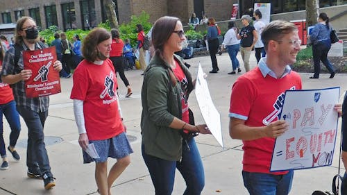 Organizing remains central, even if it becomes increasingly hard to accomplish. – Photo by Rutgers AAUP-AFT / Twitter