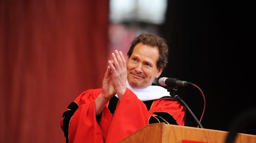 Dan Schulman, this year’s commencement speaker and Paypal CEO, received an honorary Doctor of Humane Letters.  – Photo by Photo by Thomas Boniello | The Daily Targum