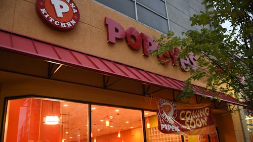 Popeyes Louisiana Kitchen has more than 2,000 locations nationwide, with its most recent one opening on George Street. While this particular franchise is not the first in New Brunswick, it does aim to cater more specifically to the Rutgers community than the other store. – Photo by Photo by Marielle Sumergido | The Daily Targum