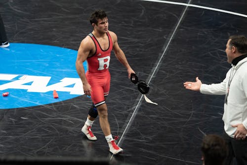 Senior 141-pounder Sebastian Rivera is one of many on the Rutgers wrestling team who has had a quick start to the season, remaining 8-0 and being ranked as one of the best of his weight class. – Photo by Rutgers Wrestling / Twitter 