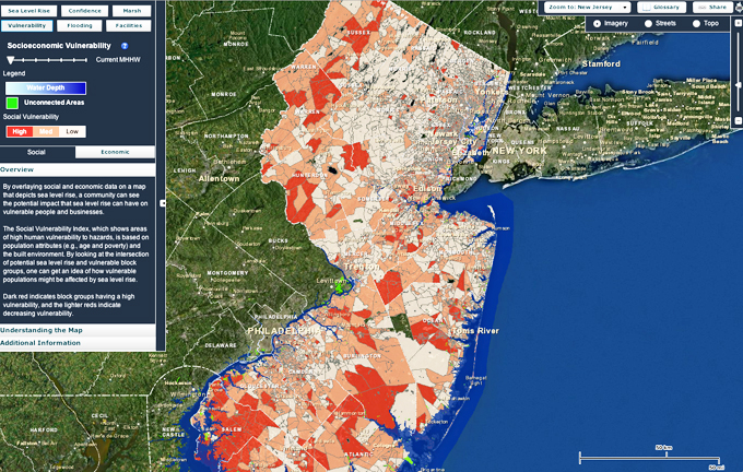 New Flood Map Displays Areas Impacted By Sea Level Rise | The Daily Targum