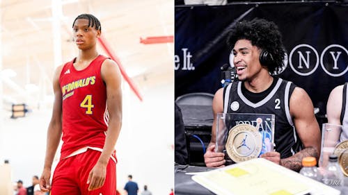 Rutgers men's basketball signees Ace Bailey and Dylan Harper have flashed all their skills in their recent outings. – Photo by @dylharpp / Instagram , @tooreelralph / Instagram