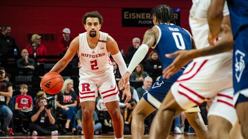 Fifth-year guard Noah Fernandes will carry a heavy load both offensively and defensively when Rutgers men's basketball takes on Illinois. – Photo by Leigh Lustig