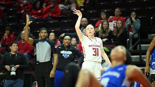 Graduate student guard Abby Streeter and the rest of the Rutgers women's basketball team will need to pick up the pace after suffering their third in-conference defeat. – Photo by Scarletknights.com