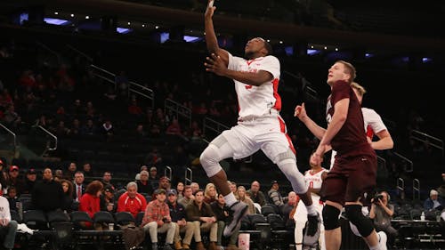 Junior guard Mike Williams had a team-high 16 points, but also shot 3-for-10 from beyond the arc as Rutgers fell to Penn State 60-47 in its first home loss of the season. – Photo by Photo by Dimitri Rodriguez | and Dimitri Rodriguez The Daily Targum
